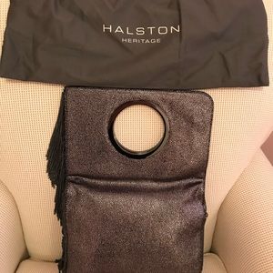 Halston heritage metallic bag